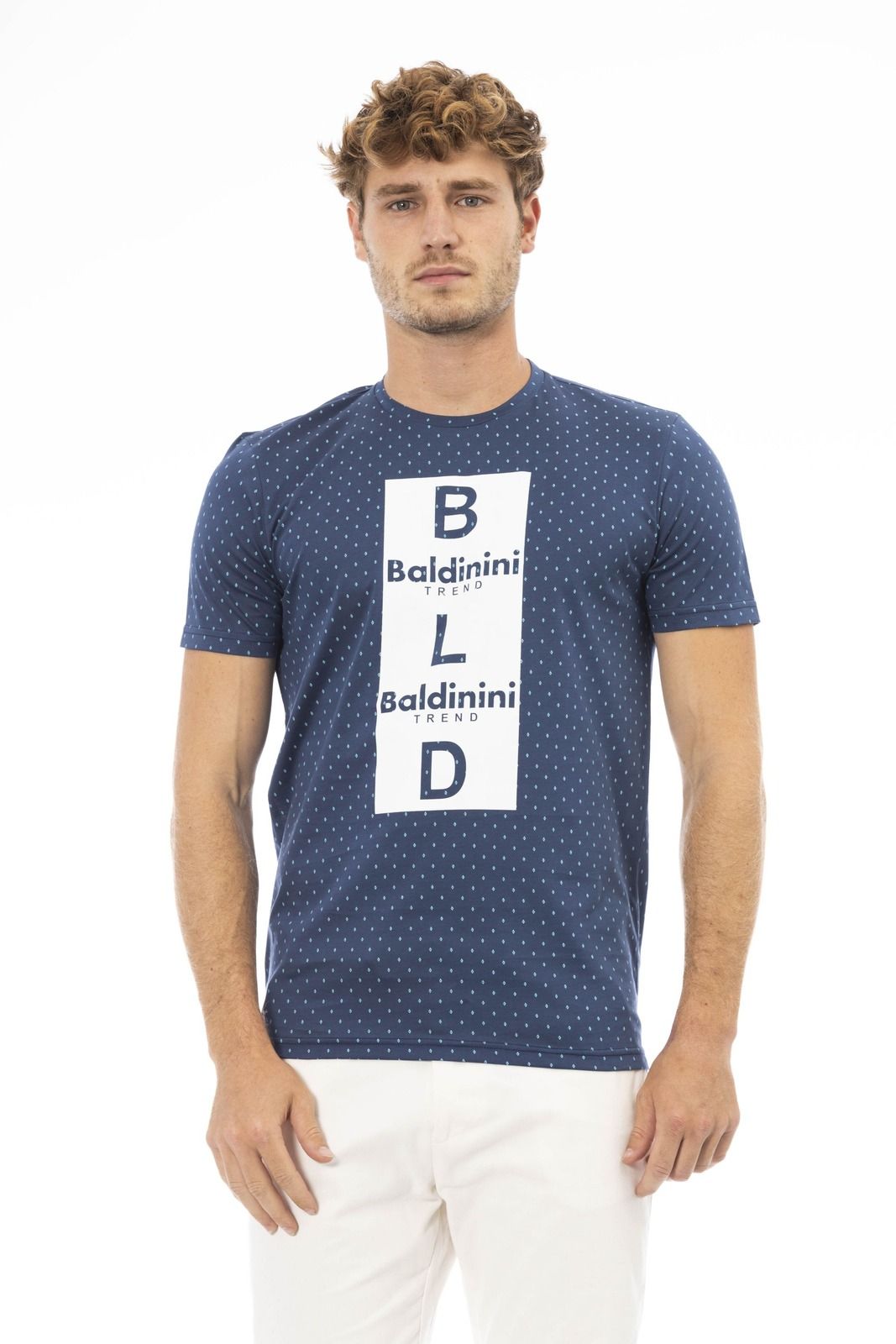 Pánské triko Baldinini Trend TSU538_COMO Barva: Modrá, Velikost: XS
