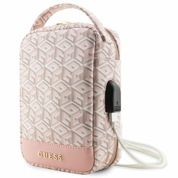 Guess GUHBHGCFSEP Organizer pink GCube Stripe