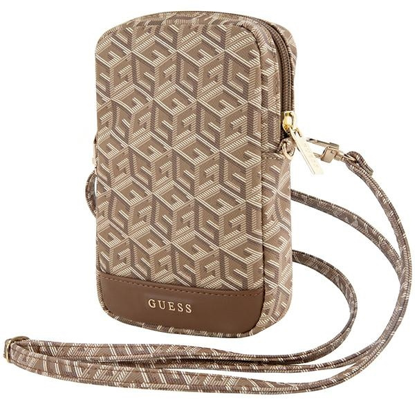 Guess GUWBZPGCSPGW Zip GCube Bottom Stripe brown