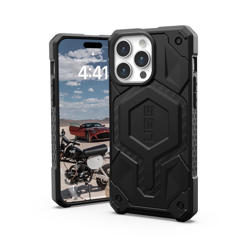 UAG Monarch Pro MagSafe, carbon fiber - iPhone 15 Pro Max