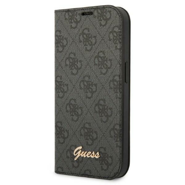 Guess GUBKP14MHG4SHK Apple iPhone 14 Plus / 15 Plus black book 4G Vintage Gold Logo