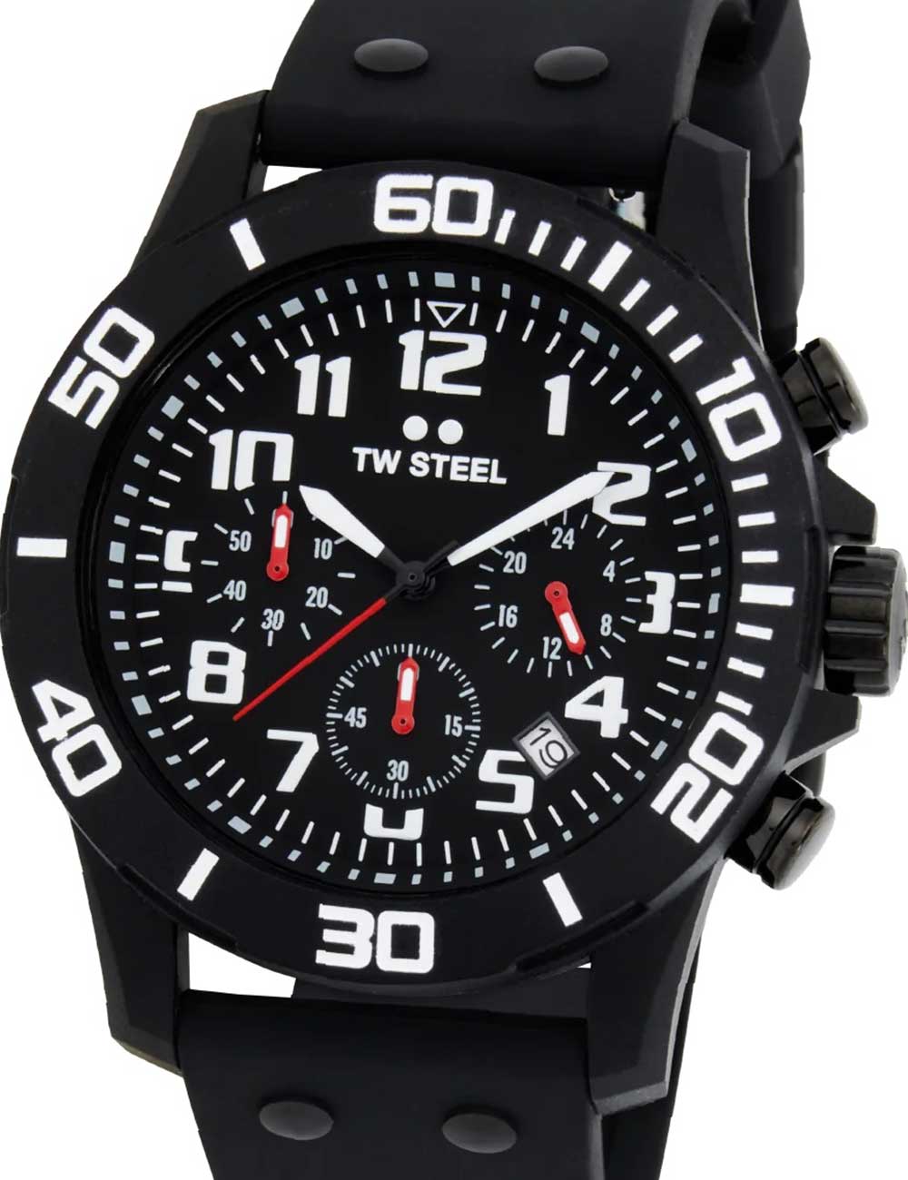 Pánské hodinky TW-Steel CA1 Mens Watch Carbon Chronograph 44mm 10ATM