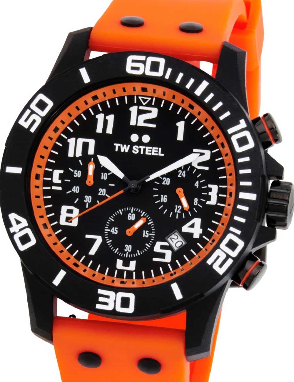 Pánské hodinky TW-Steel CA2 Mens Watch Carbon Chronograph 44mm 10ATM