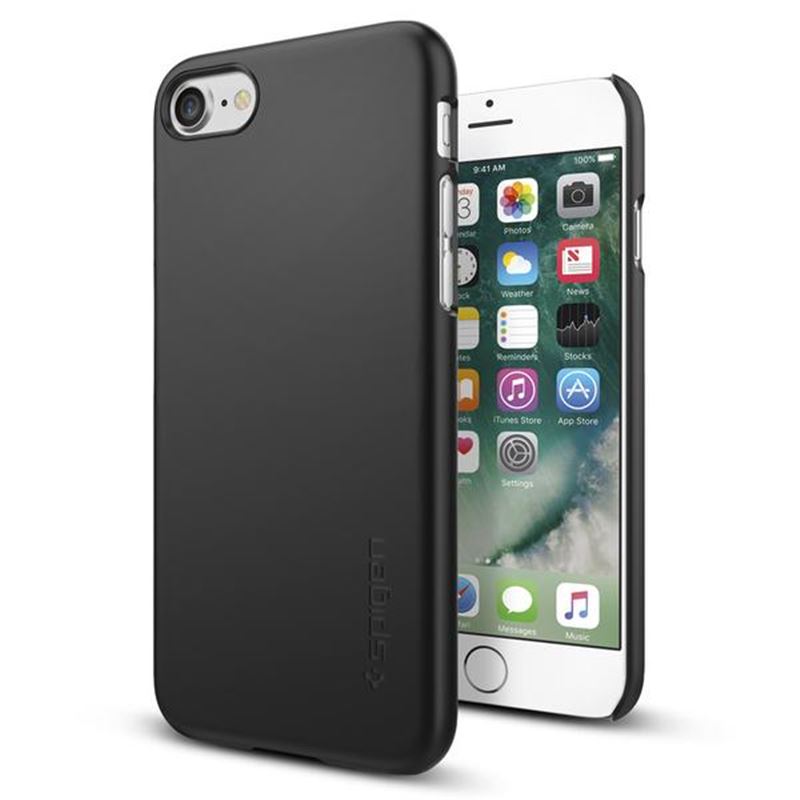 Spigen Thin Fit, black - iPhone 7/8/SE (2022/2020)