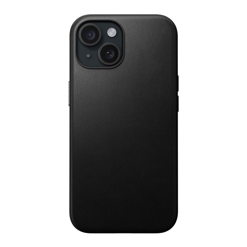 Nomad Modern Leather Case, black - iPhone 15