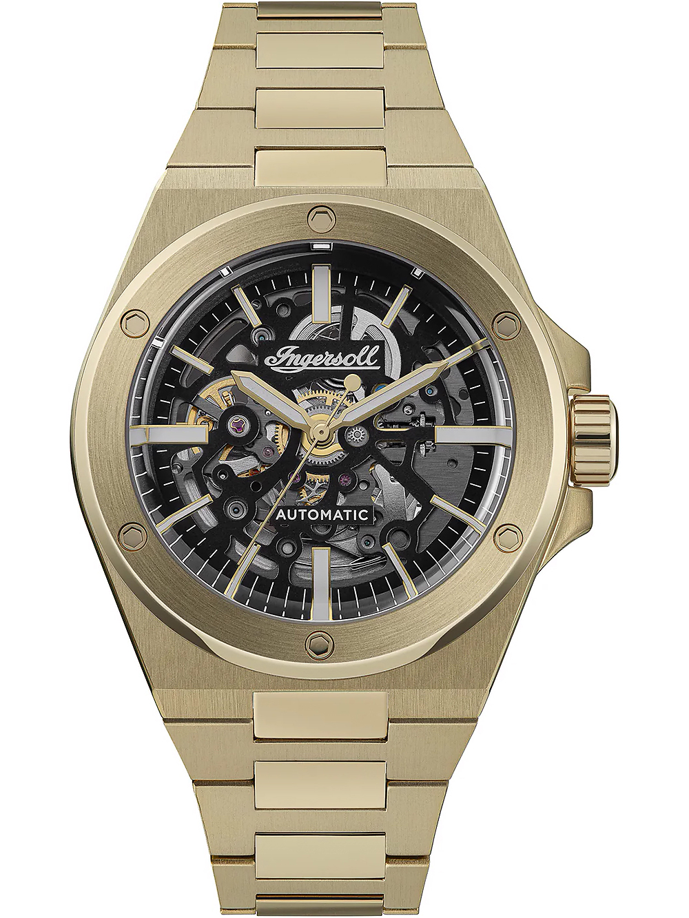 Pánské hodinky Ingersoll I15001 Mens Watch Baller Automatic 43mm 5ATM