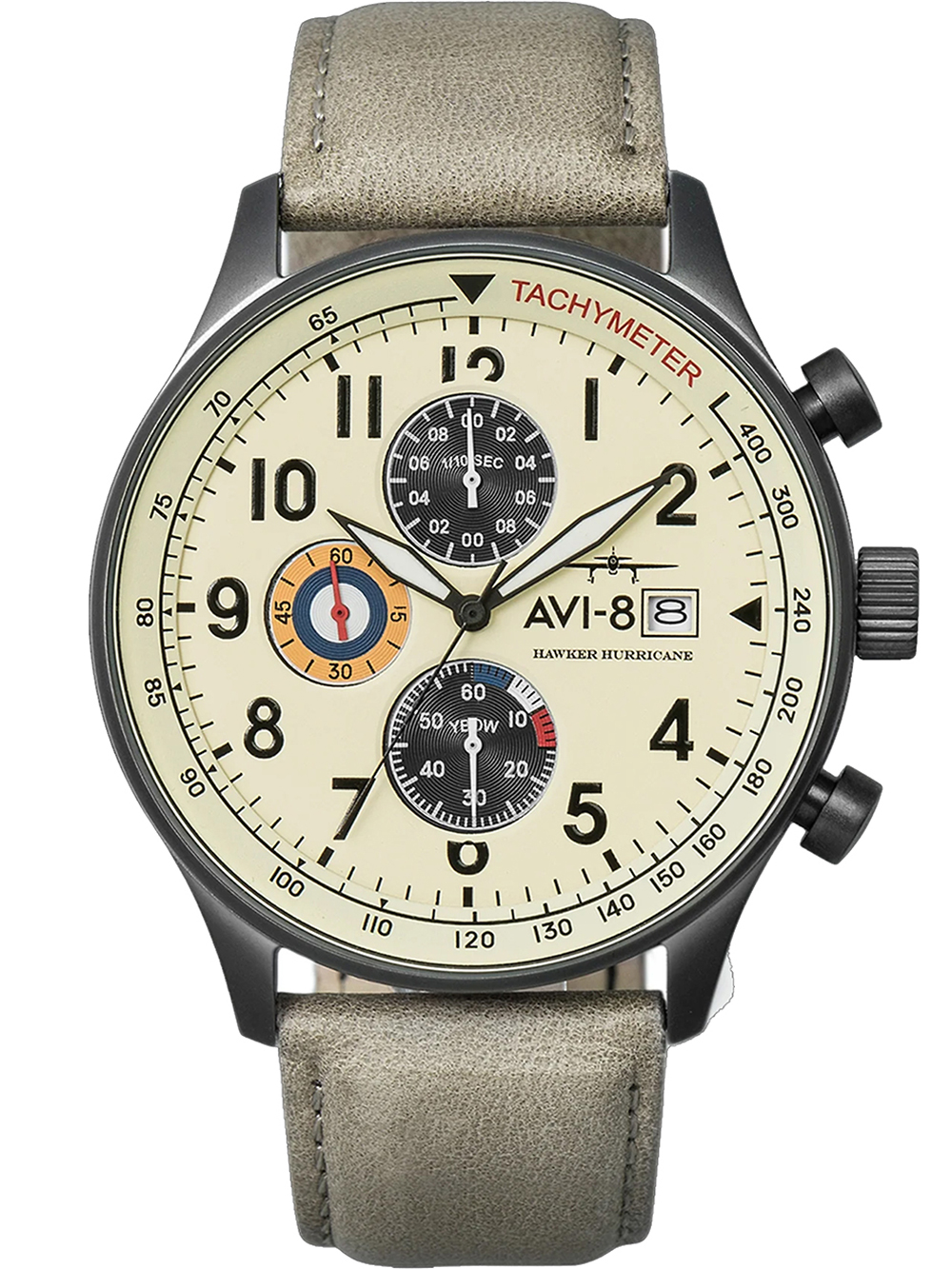 Pánské hodinky AVI-8 AV-4011-0C Mens Watch Hawker Hurricane Classic Chronograph 43mm 5ATM