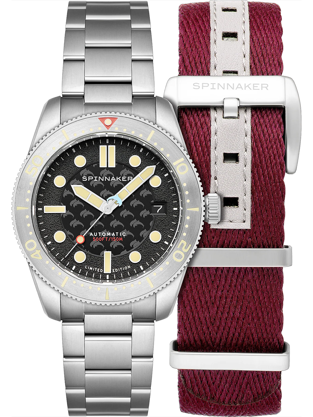 Pánské hodinky Spinnaker SP-5129-22 Mens Watch Croft Mid-Size Automatic Limited Dolphin Project 40mm 15ATM