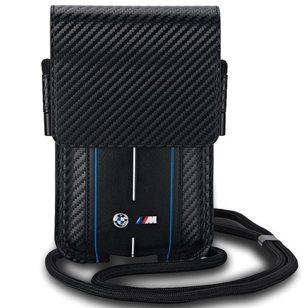 BMW BMPSP15XMSCAKL Wallet Bag Carbon Blue Stripes black