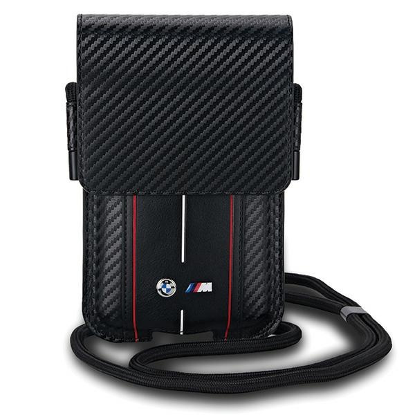 BMW BMPSP15XMSCAKR Wallet Bag Carbon Red Stripes black