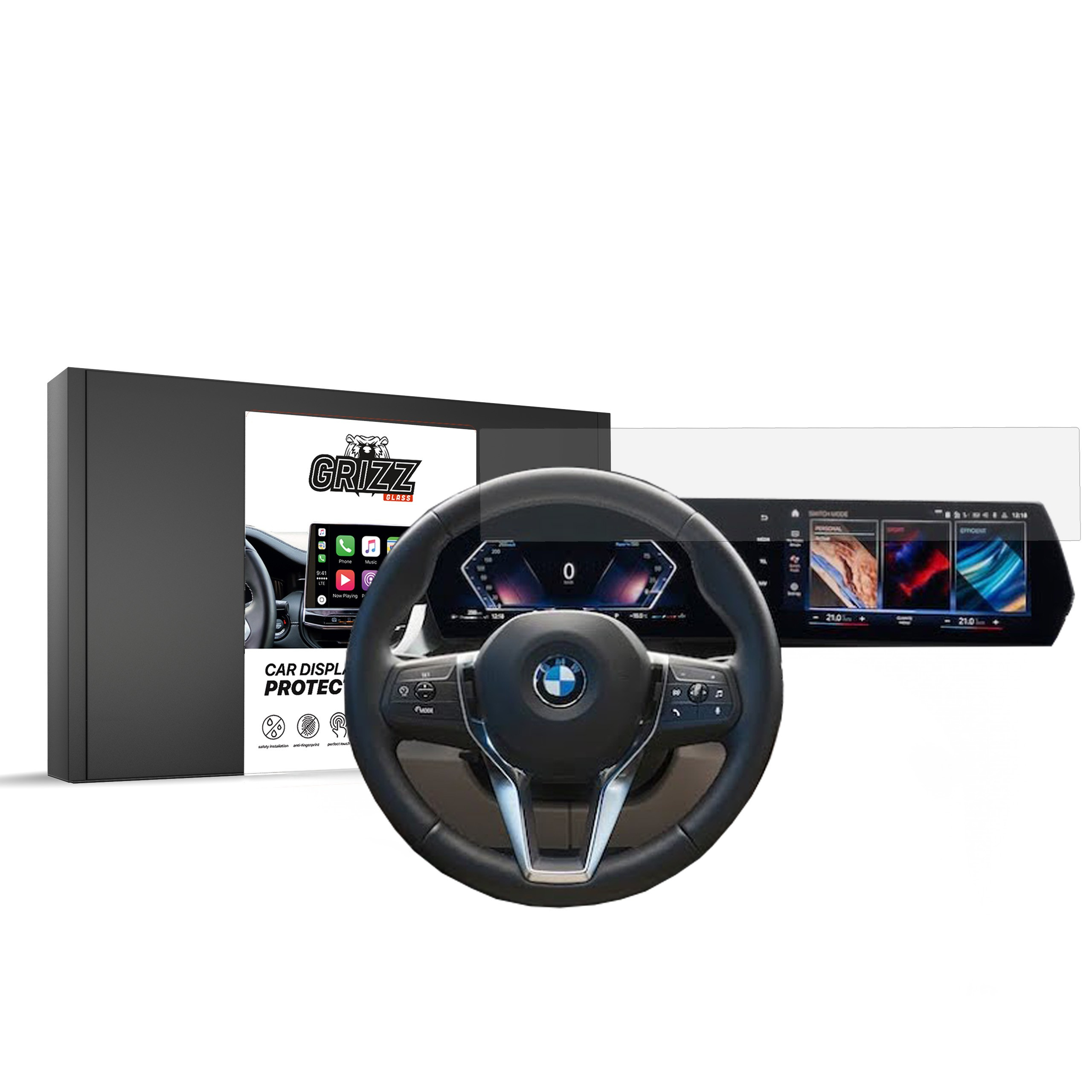 Matte GrizzGlass CarDisplay Protection BMW X1 U11 2023