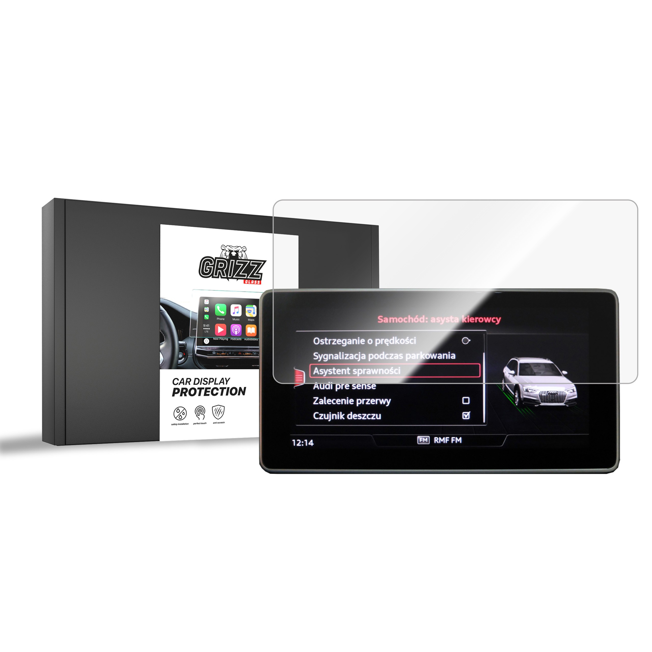 Ceramic GrizzGlass CarDisplay Protection Audi Q5 FY MMI 8,3" 2016-2019
