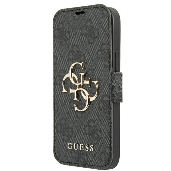 Guess GUBKP13L4GMGGR Apple iPhone 13 Pro grey book 4G Big Metal Logo