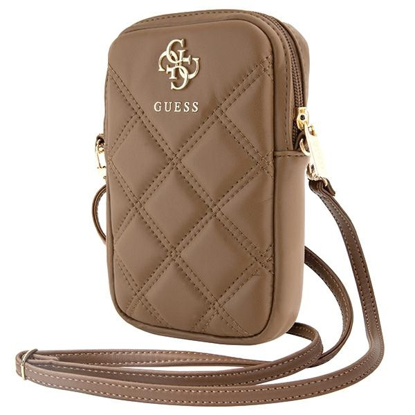 Guess GUWBZPSQSSGW Zip Quilted 4G brown