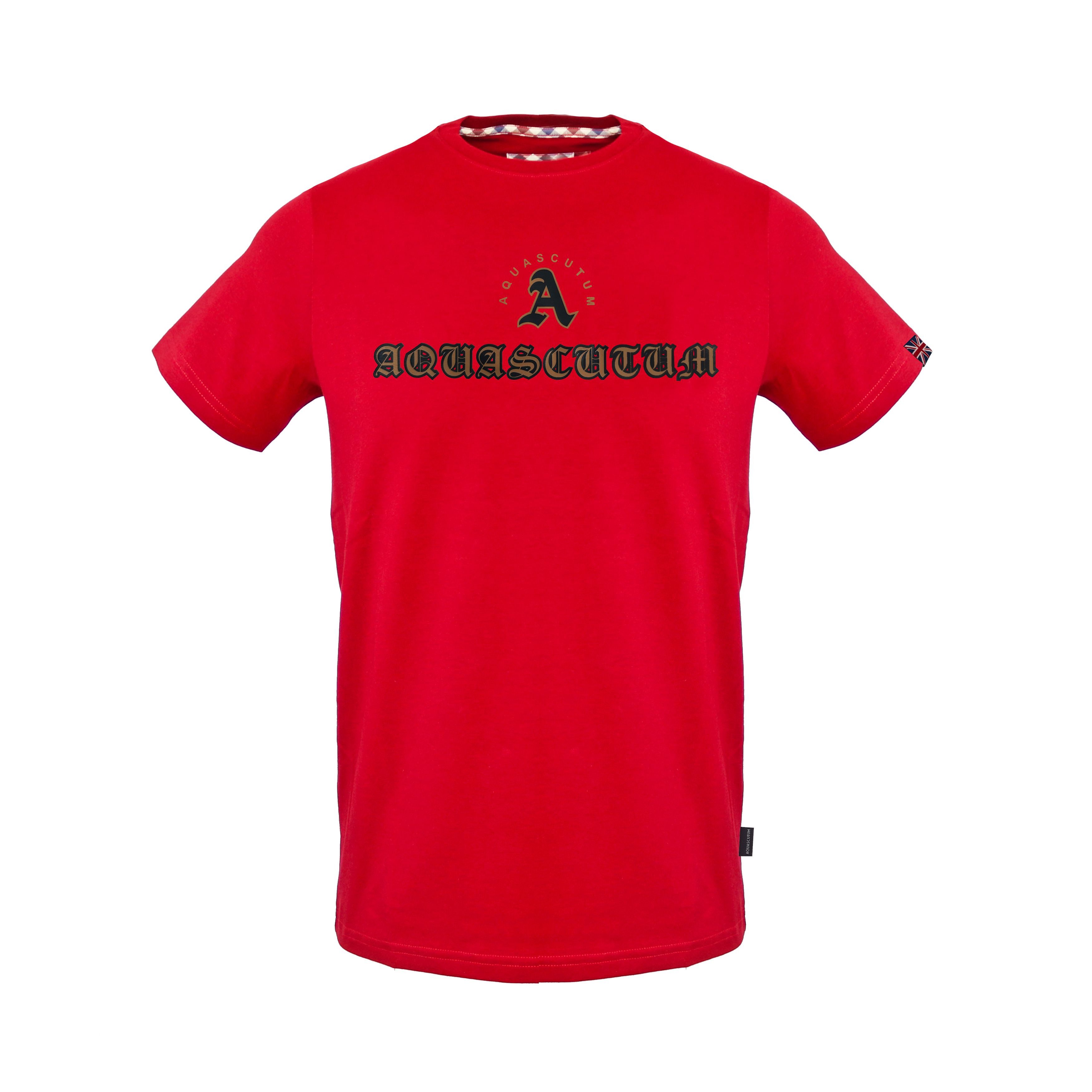 Pánské triko Aquascutum T00923 Barva: červená, Velikost: S