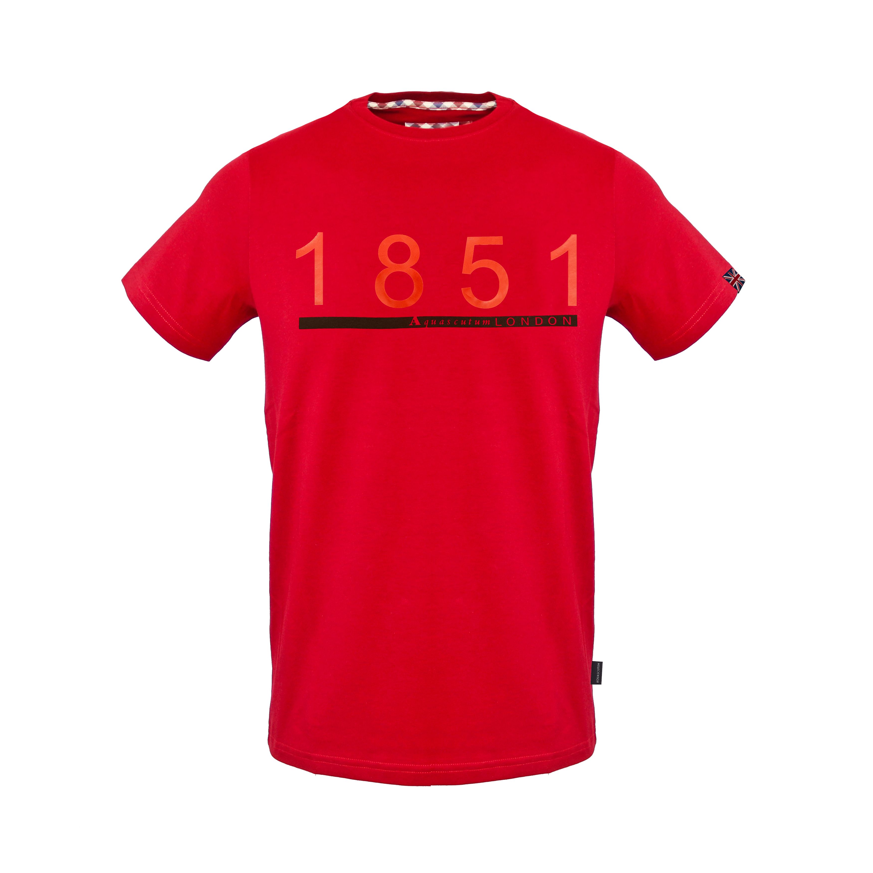 Pánské triko Aquascutum T00223 Barva: červená, Velikost: XXL