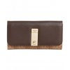 guess Brown Nissana Slim Clutch Wallet