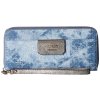GUESS Bobbi Small Leather Goods Large Zip Around denim
