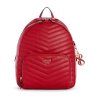 GUESS BATOH ELIZE QUILTED BACKPACK červený
