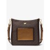 Gloria Logo and Leather Messenger