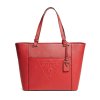 GUESS KABELKA RIGDEN EMBOSSED LARGE TOTE červená