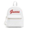 GUESS BATOH FELIZ LOGO CONVERTIBLE MINI BACKPACK bílý