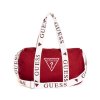 Guess logo duffle bag červený