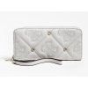 SHANINA QUILTED LOGO STUD WALLET bílá