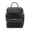 ALANIS MEDIUM QUILTED BACKPACK černý