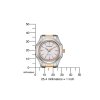 citizen geh use silberfarben ziffernblatt wei armband silber und goldfarben fe2116 85a 2