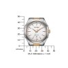citizen geh use silberfarben ziffernblatt wei armband silber und goldfarben aw1756 89a 2
