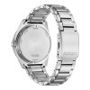citizen geh use silberfarben ziffernblatt schwarz armband silberfarben aw1760 81e 3