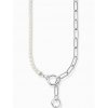 Thomas Sabo KE2193-167-14 Ladies necklace freshwater pearls & link chain, adjustable