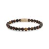 Rebel & Rose Bracelet Who's afraid of the Tiger RR-60099-G-S ladies