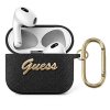 Guess GUA3SASMK Apple AirPods 3 black Saffiano Script Metal Collection