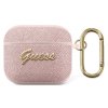 Guess GUA3SASMP Apple AirPods 3 pink Saffiano Script Metal Collection