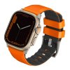 UNIQ Linus Band Apple Watch 4/5/6/7/SE/8/9/Ultra 44/45/49mm Airosoft Silicone orange/volt orange