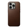 Nomad Modern Leather Case, brown - iPhone 15 Pro