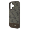 Guess GUHCP16MG4GLBR Apple iPhone 16 Plus hardcase 4G Bottom Stripe grey
