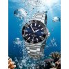 oris aquis 01 733 7730 4135 07 8 24 05peb front blue dial silver bracelet emotional under water