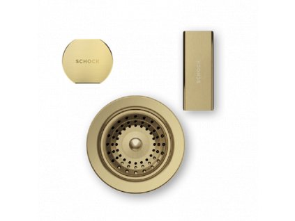 Viditelné části v WHITE GOLD pro dřezy s dvěmi výpustmi