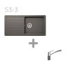SET 03-3 Dřez SCHOCK Toledo D-100L + baterie SC-90 Barevná 598000