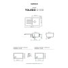 SET 02-8 Dřez SCHOCK Toledo D-100 + baterie Epos Chrom 540000