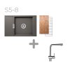 SET 05-8 Dřez SCHOCK MONO D-100XS + baterie Epos chrom 540000