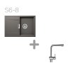 SET 06-8 Dřez SCHOCK MONO D-100S + baterie Epos chrom 540000