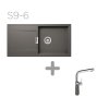 SET 09-6 Dřez SCHOCK MONO D-100L + baterie SC-540 barevná 557000