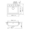SET 10-9 Dřez SCHOCK MONO N-100 + baterie Epos Chrom 540120