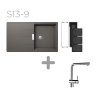 SET 13-9 Dřez SCHOCK Tia D-100 + baterie Epos Chrom 540120