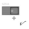 SET 23-6 Dřez SCHOCK FORMHAUS D-100L + baterie COSMO Chrom 525001