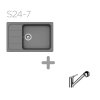 SET 24-7 Dřez SCHOCK FORMHAUS D-100LS + baterie COSMO Chrom 525122